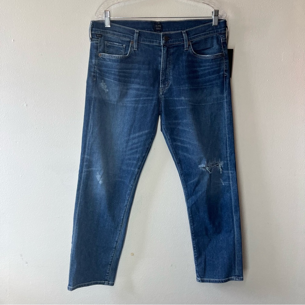 citizens of humanity agnes crop mid rise slim straight